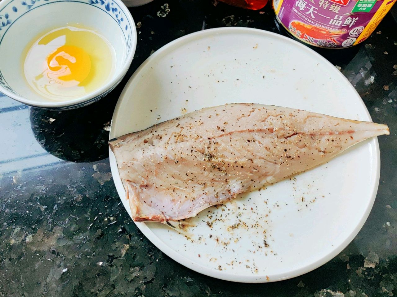 挪威青花鱼米汉堡