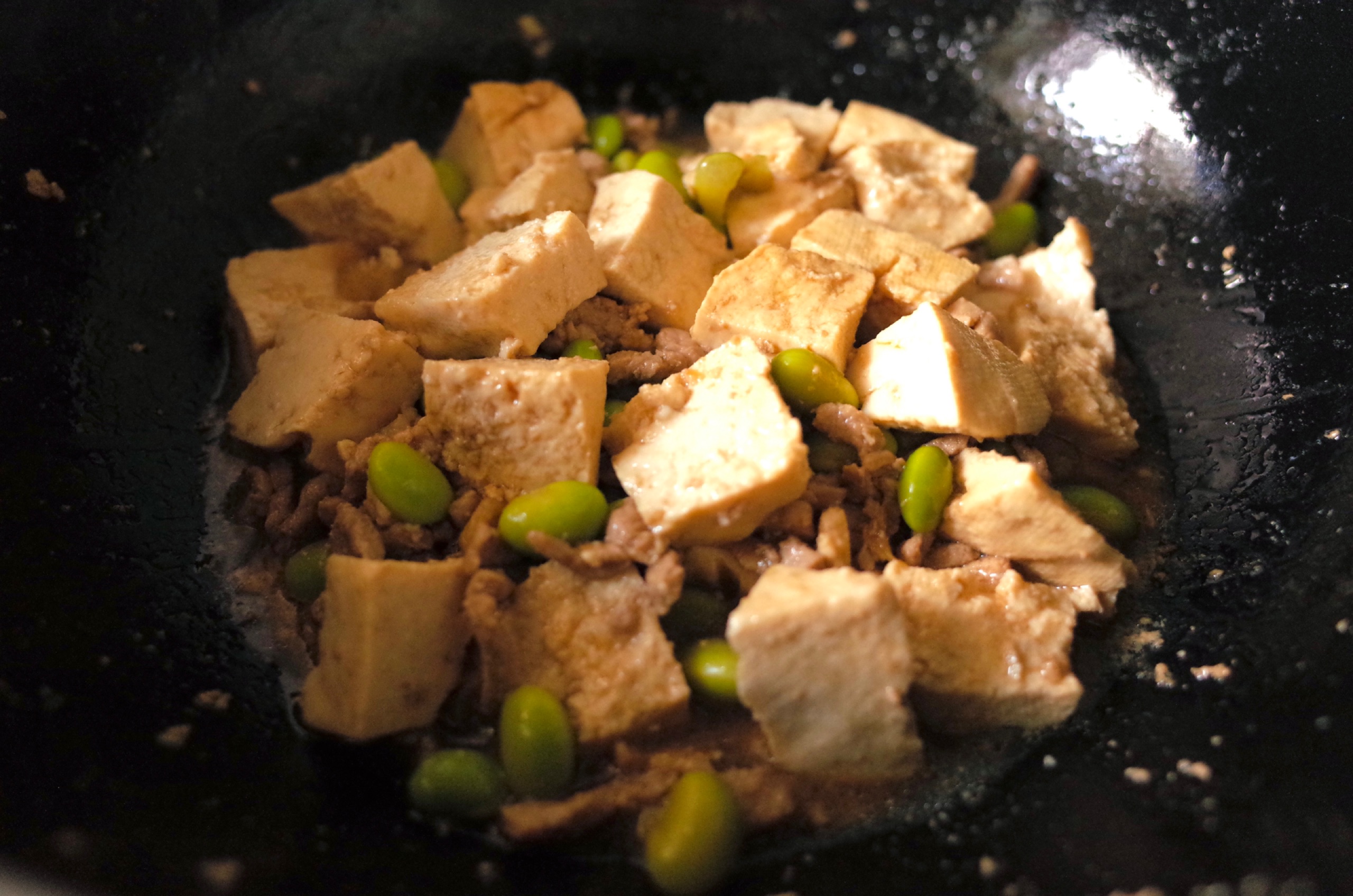 臭豆腐烧毛豆