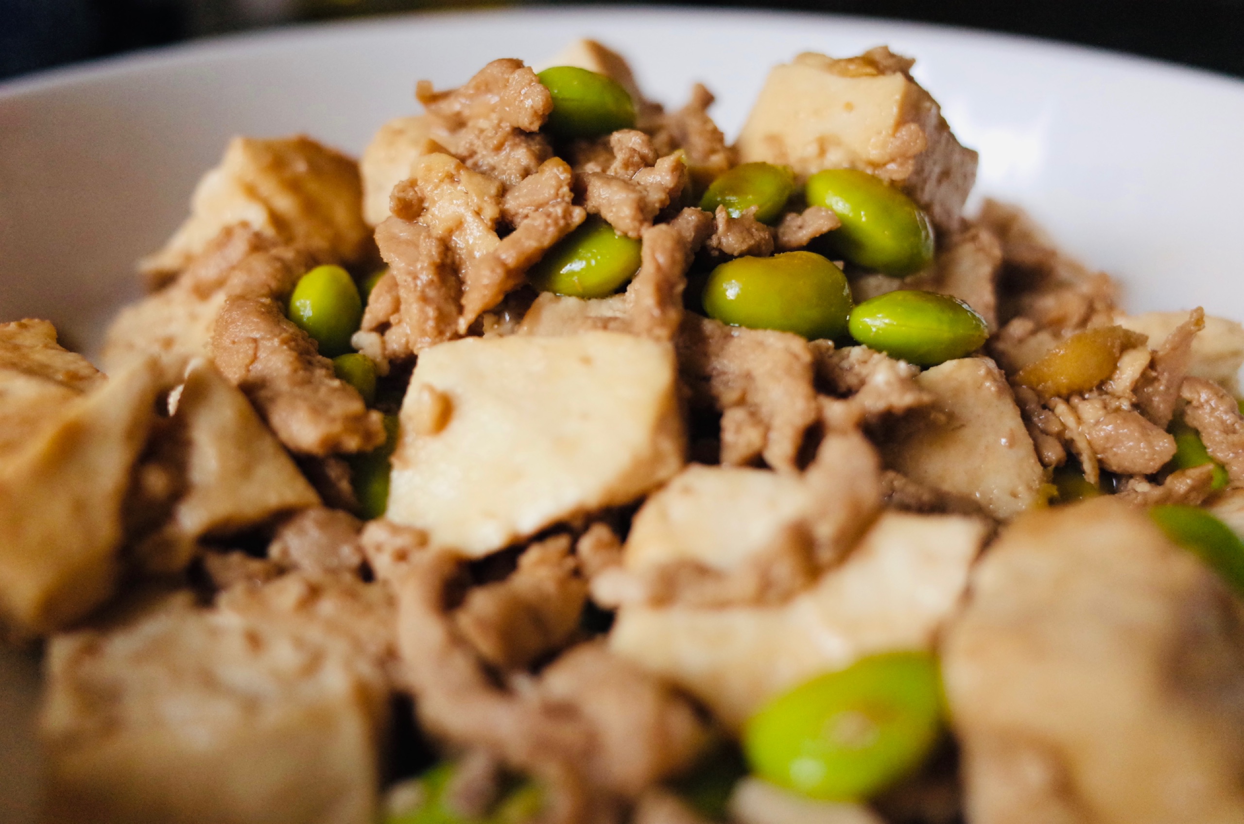 臭豆腐烧毛豆