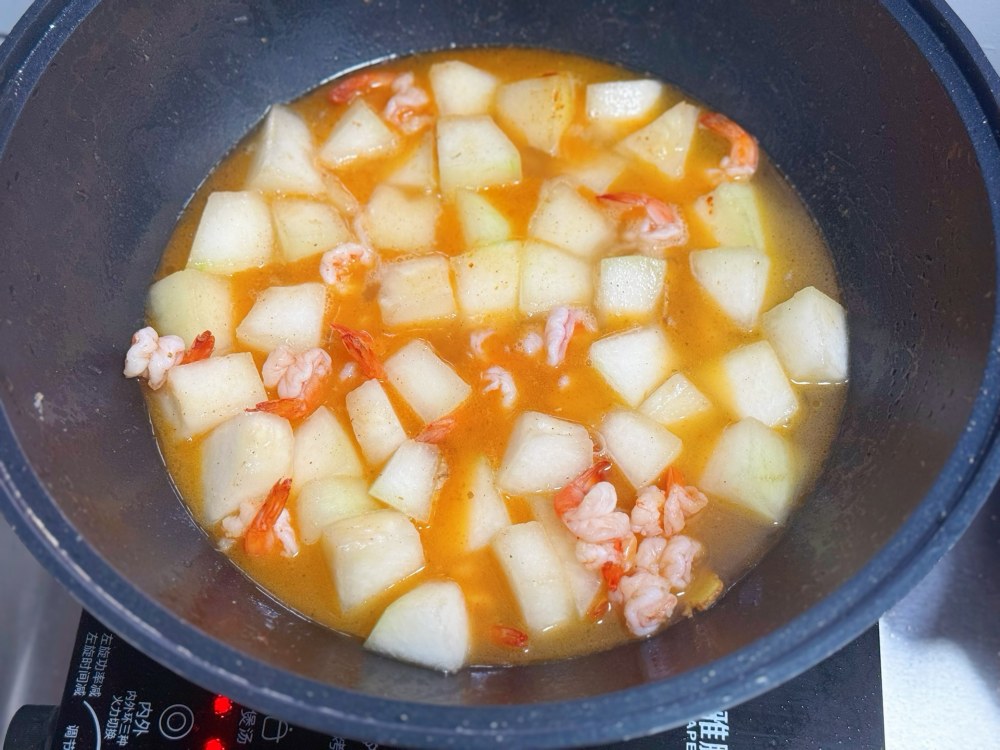 冬瓜虾仁煲