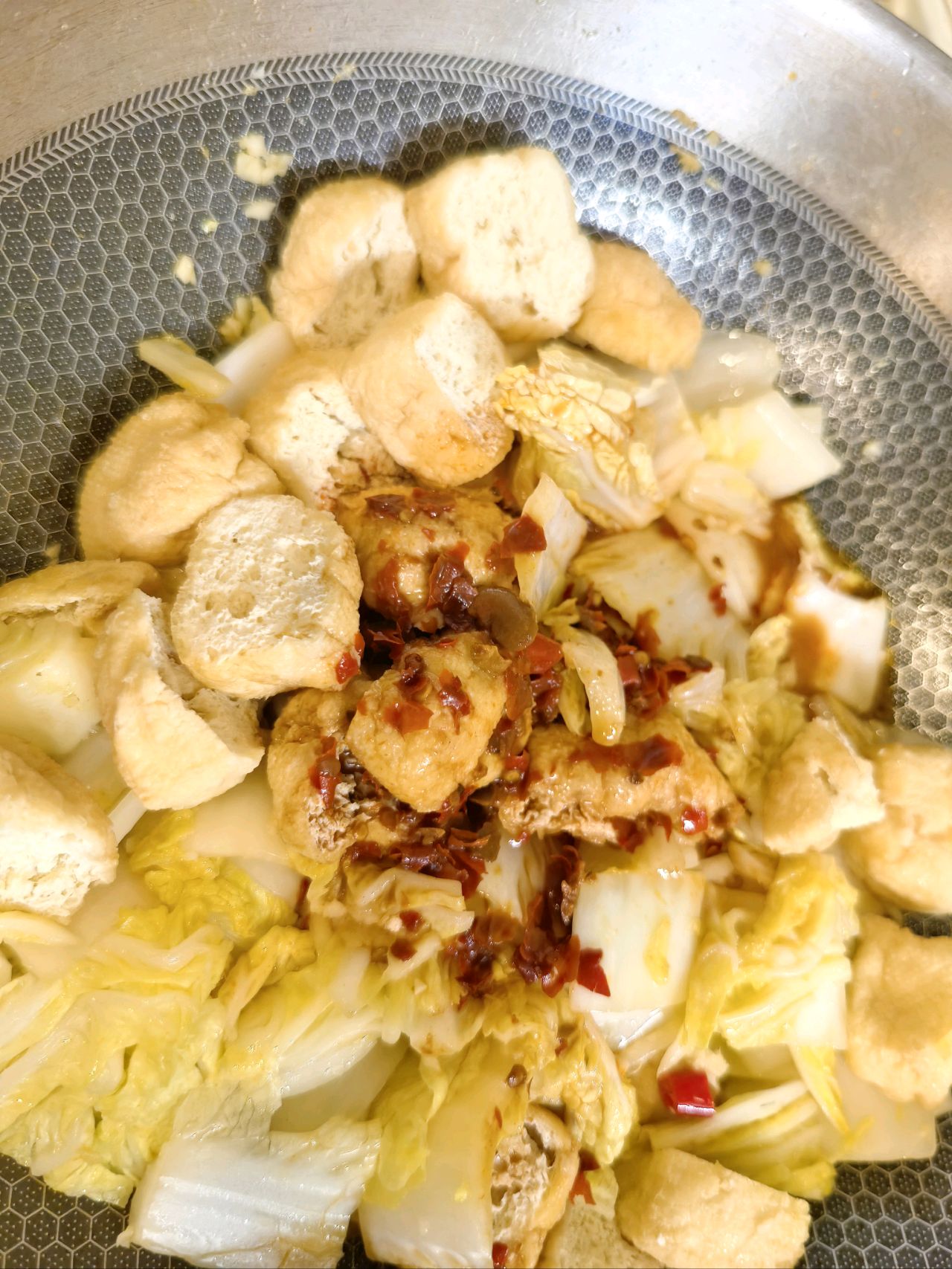 白菜油豆腐