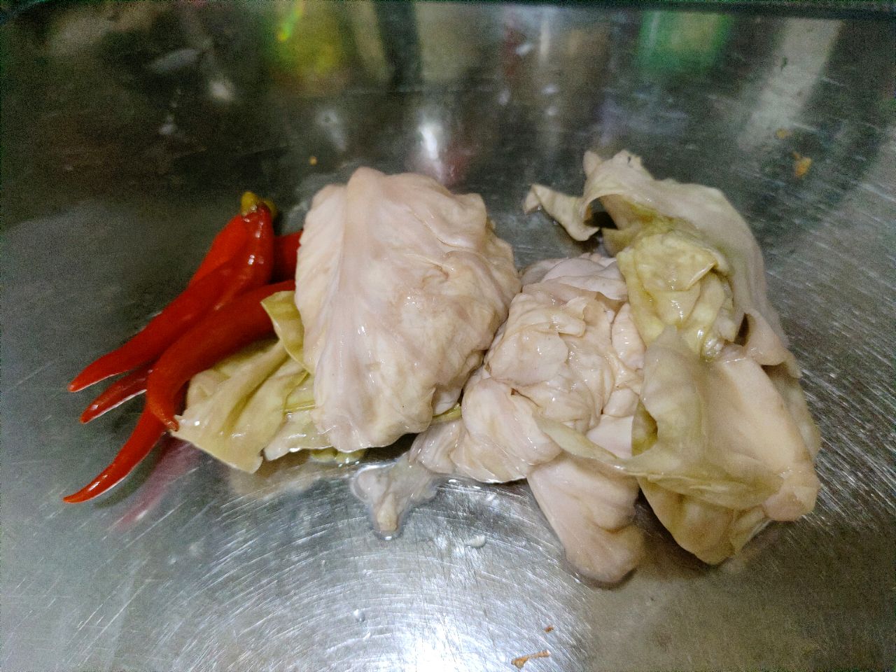 家庭版泡菜鸡杂，下饭神器！