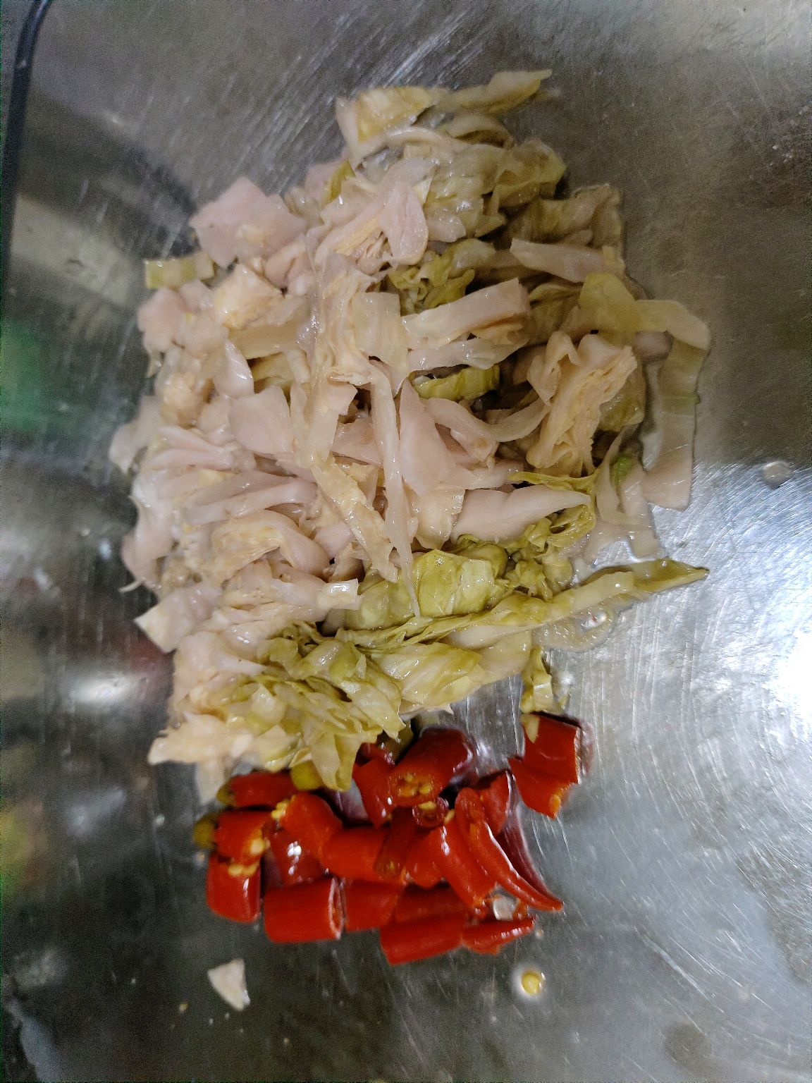 家庭版泡菜鸡杂，下饭神器！