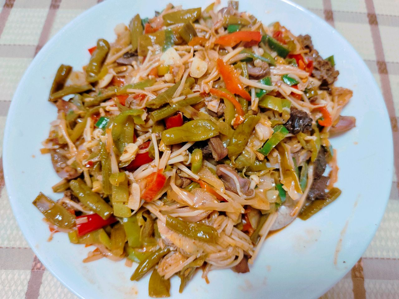 家庭版泡菜鸡杂，下饭神器！