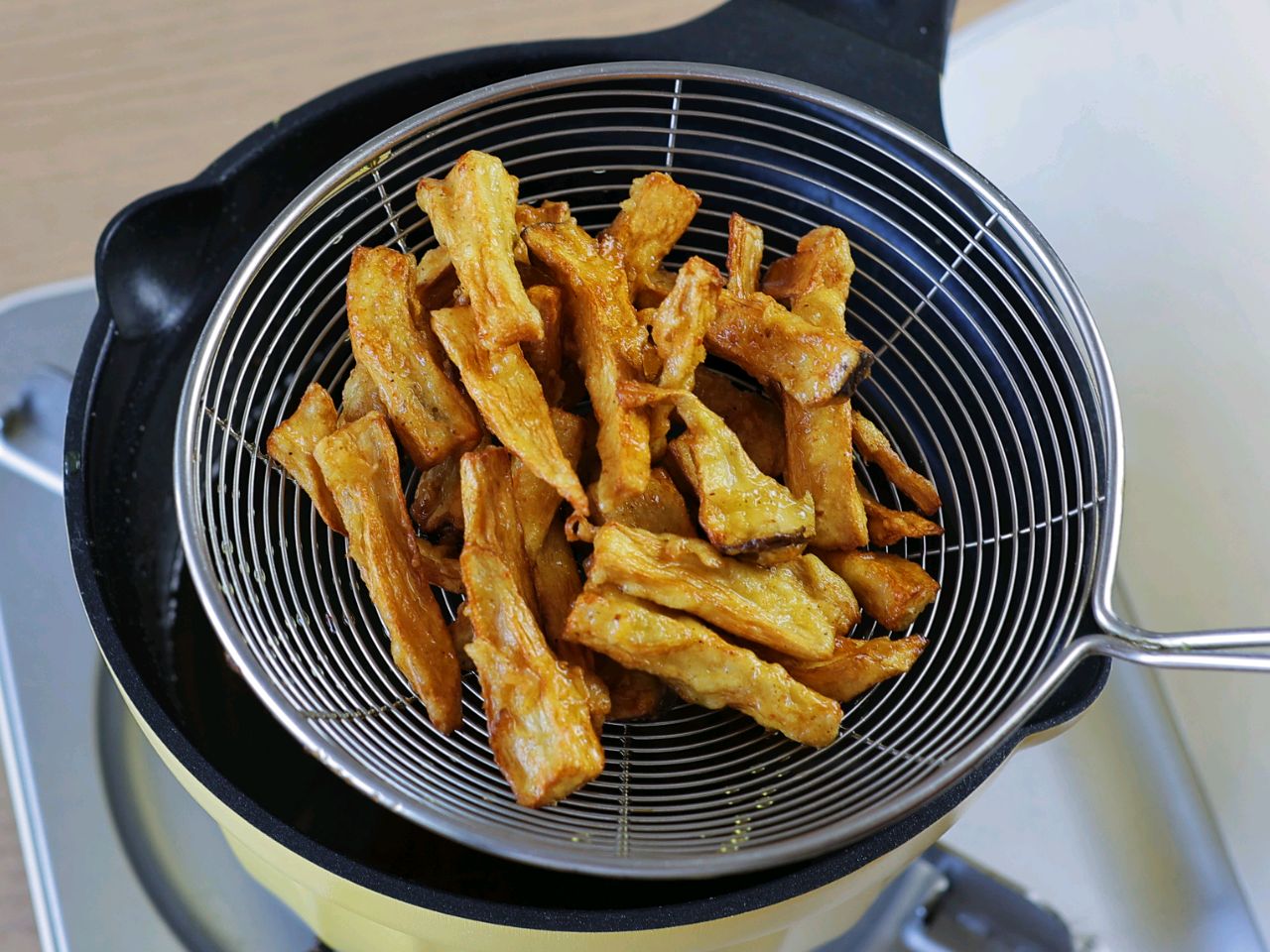 干炸鲜蘑