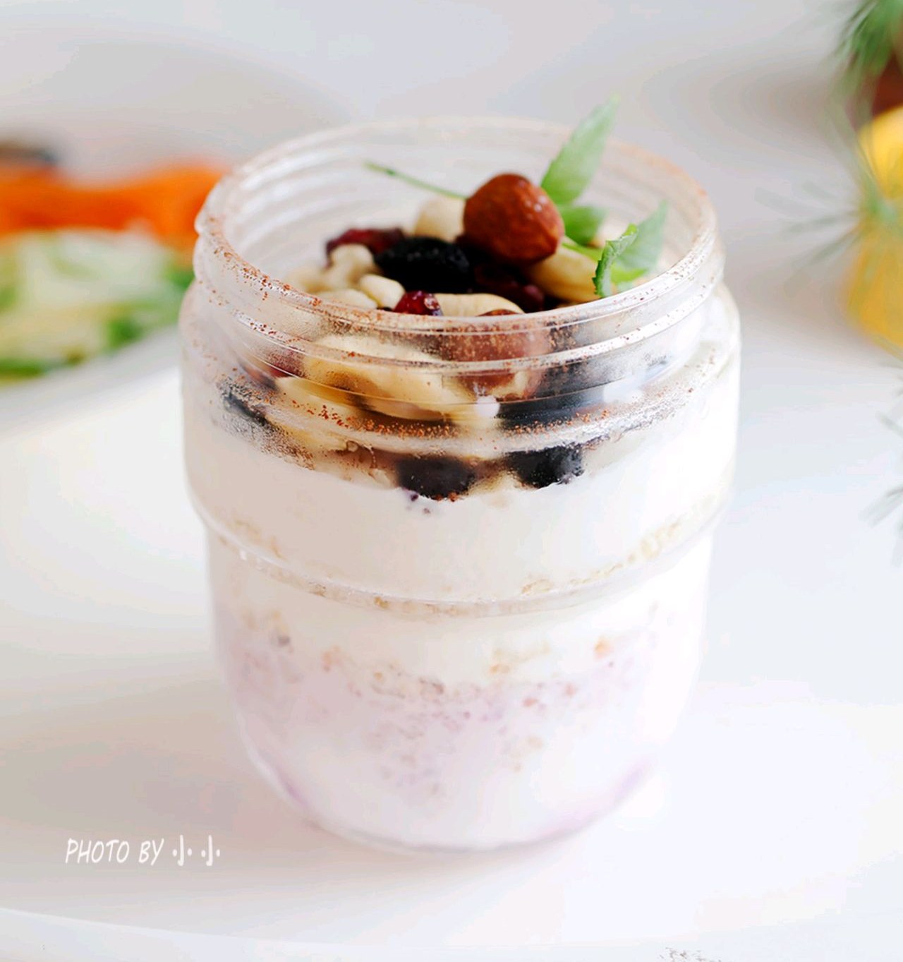 坚果隔夜麦片