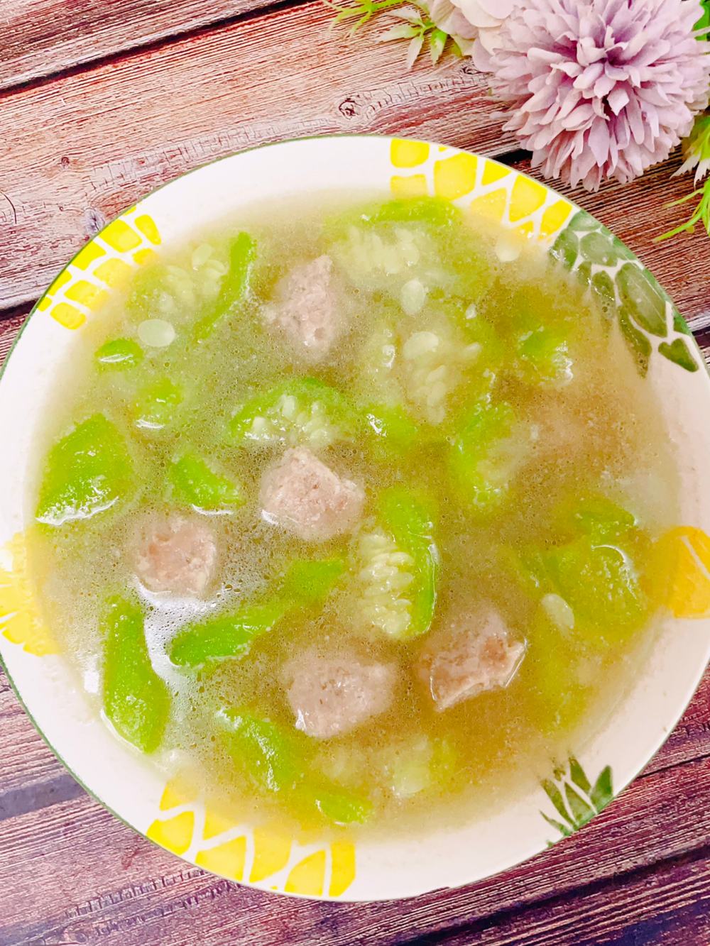 丝瓜牛肉丸汤