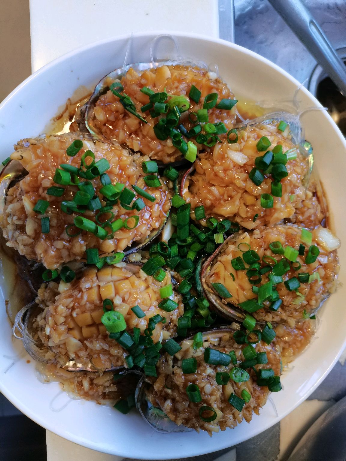 蒜蓉蒸鲍鱼