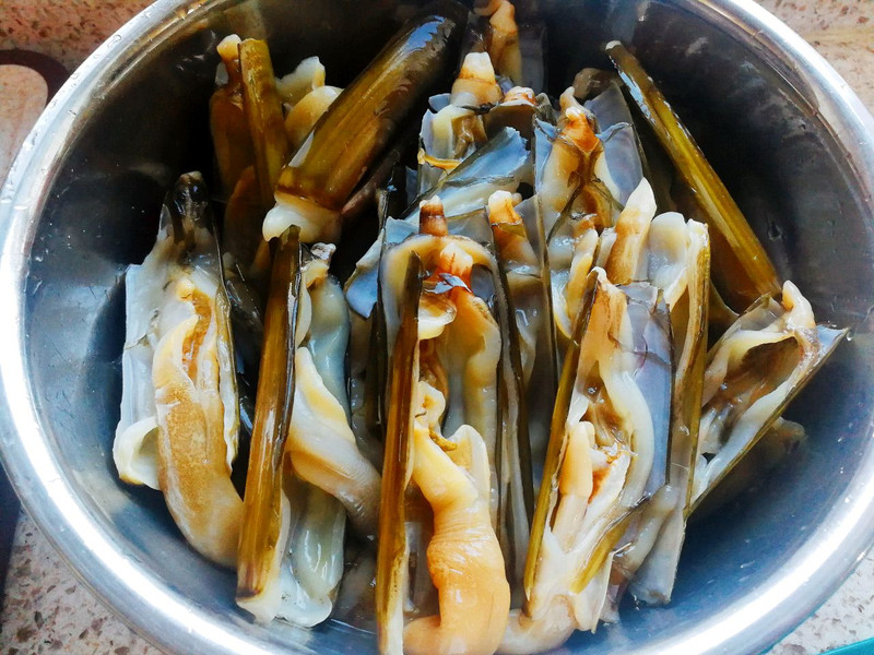 白灼秋葵竹节蛏
