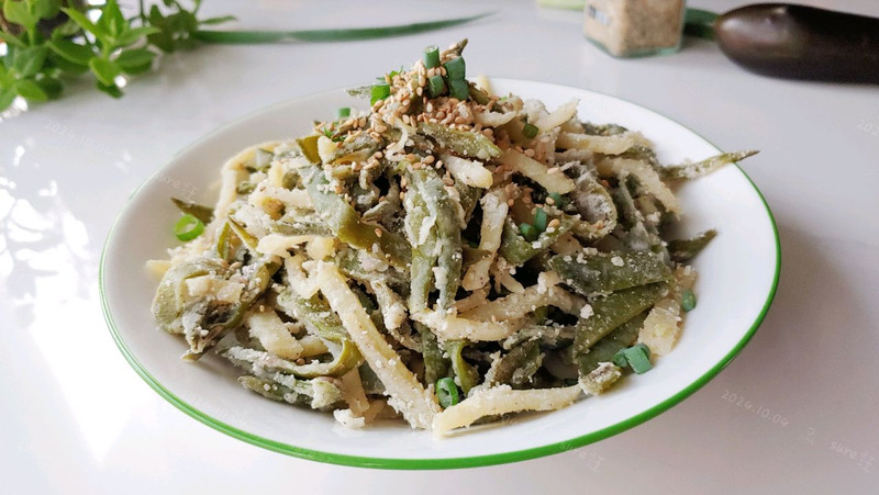蒜香盐粉蒸豆豆