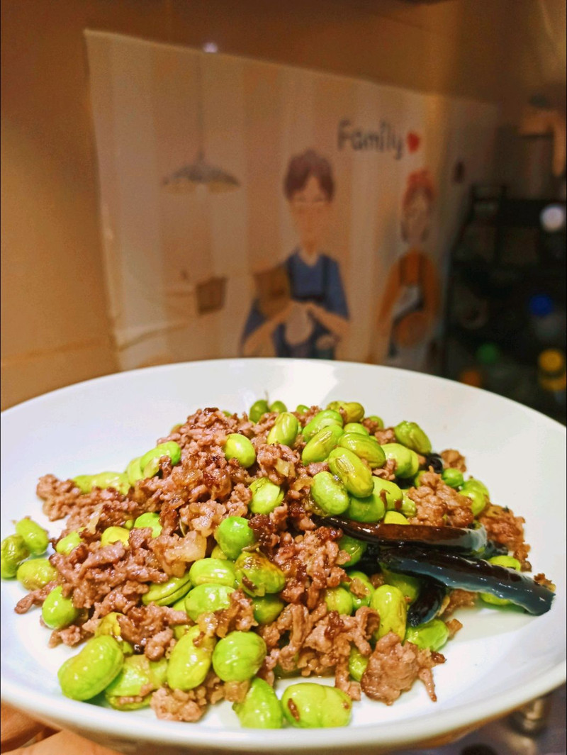 云南菜～铜锅玫瑰毛豆牛肉沫