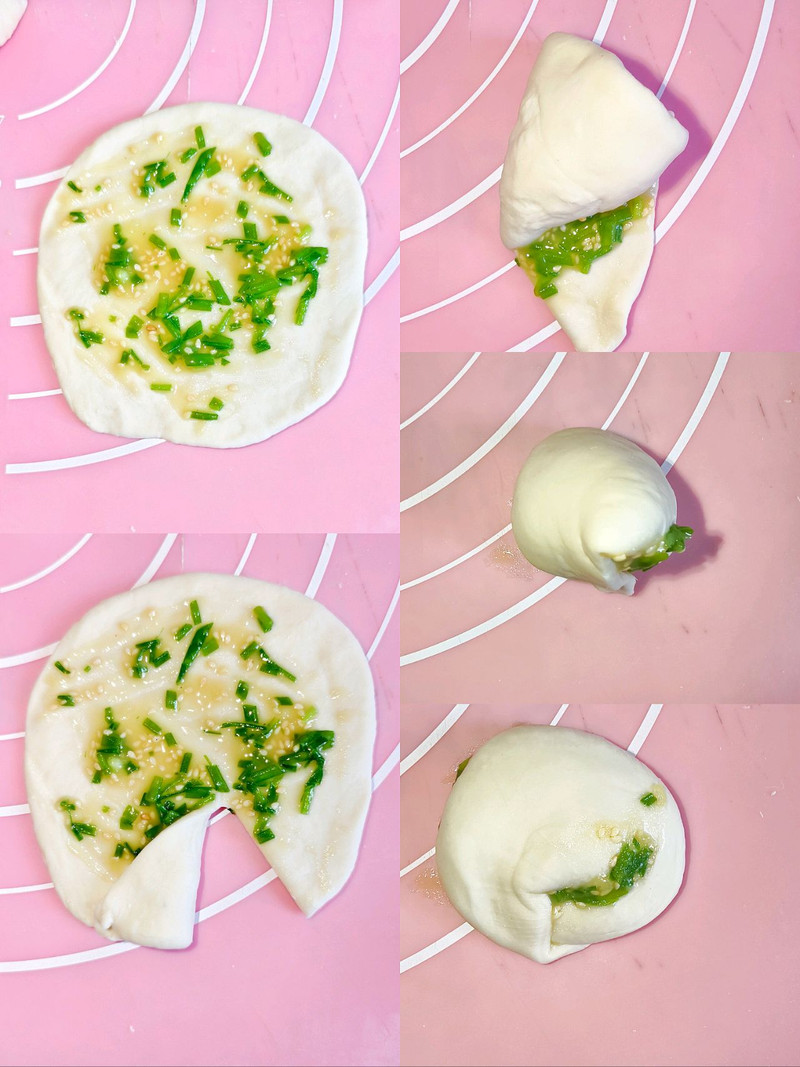 芝麻葱油香饼