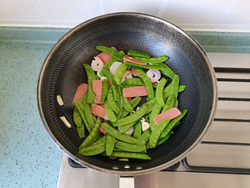 荷兰豆炒火腿｜标准的减脂营养餐
