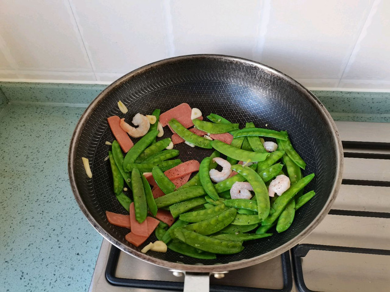 荷兰豆炒火腿｜标准的减脂营养餐