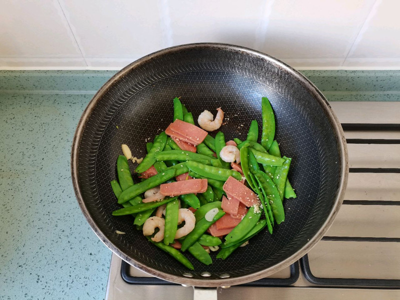 荷兰豆炒火腿｜标准的减脂营养餐