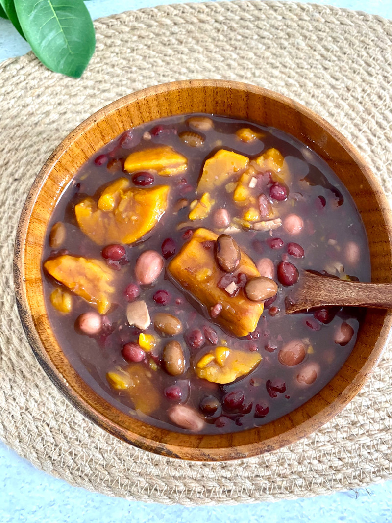 红薯花生红豆粥