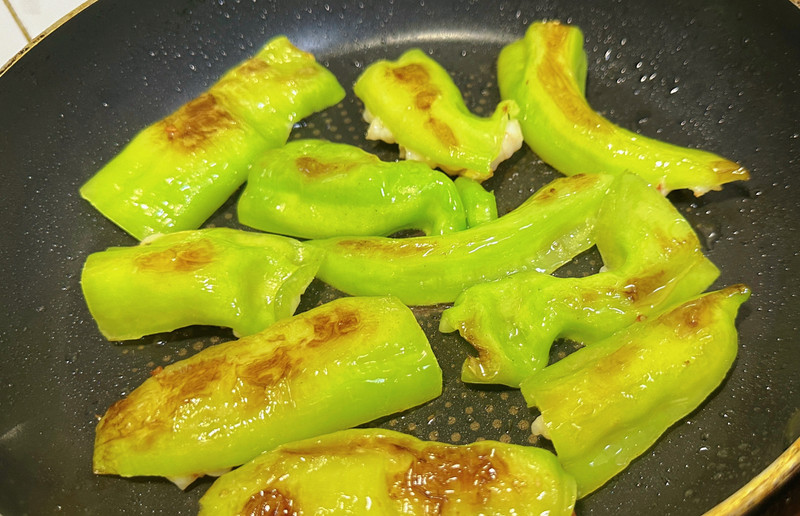 尖椒酿虾茸