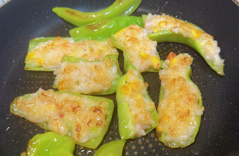 尖椒酿虾茸
