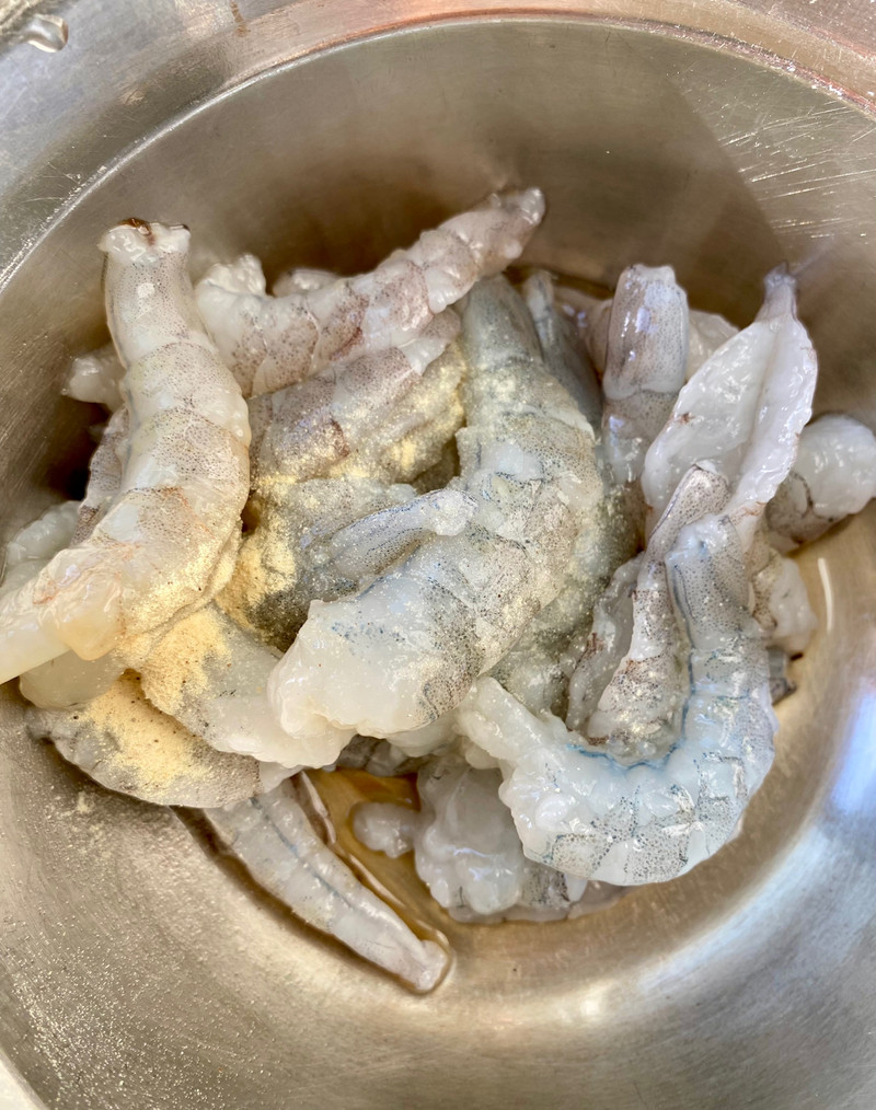 苹果虾薯条沙拉