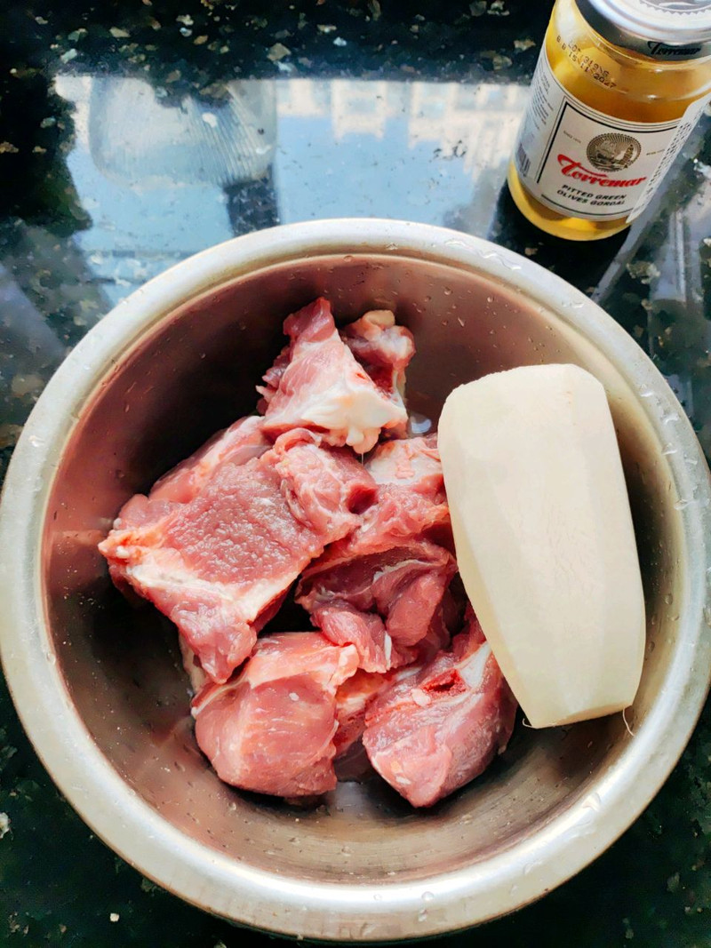 扇子骨炖萝卜青橄榄