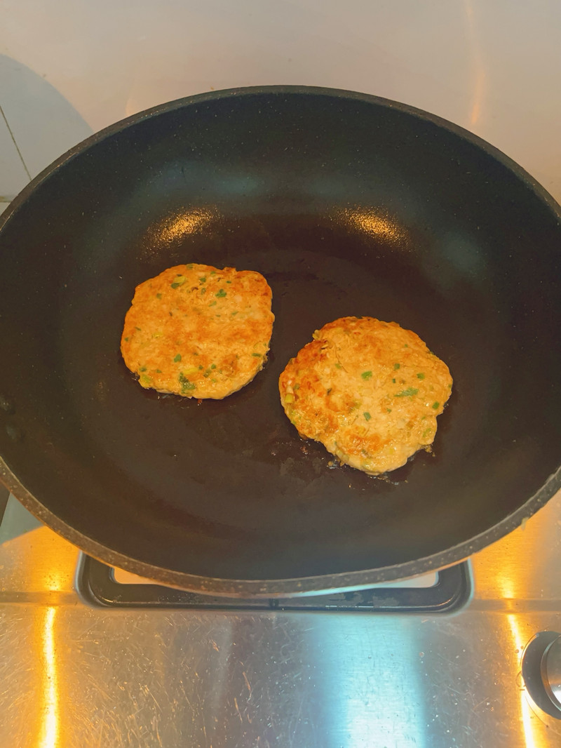 低卡鸡胸肉葱饼