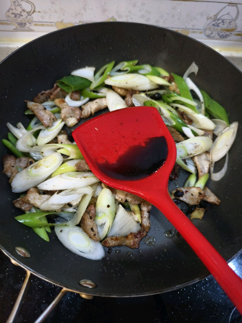 豆豉葱炒肉