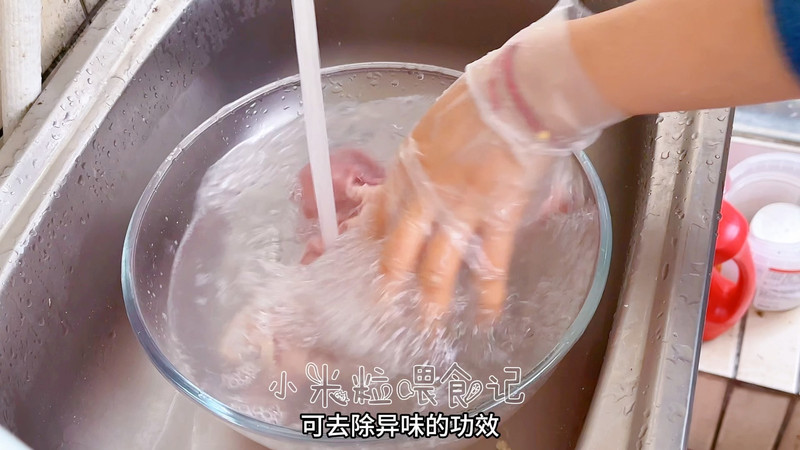滋补猪肚鸡～附如何洗猪肚