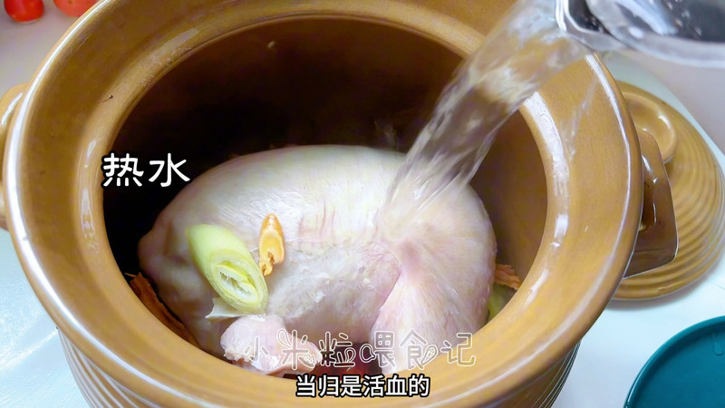 滋补猪肚鸡～附如何洗猪肚