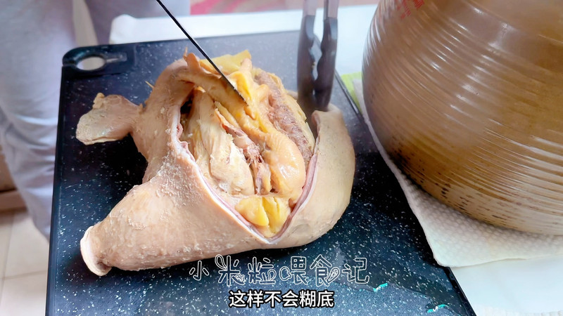 滋补猪肚鸡～附如何洗猪肚