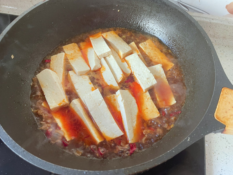 青椒焖豆腐