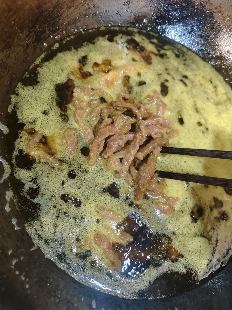 茶树菇牛肉丝