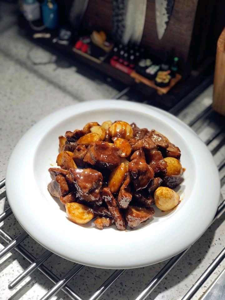 黑蒜子牛肉粒
