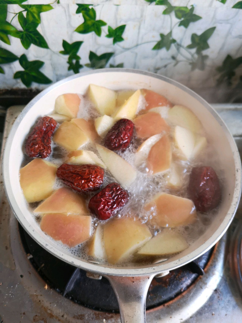 酸甜开胃的苹果山楂山药糖水