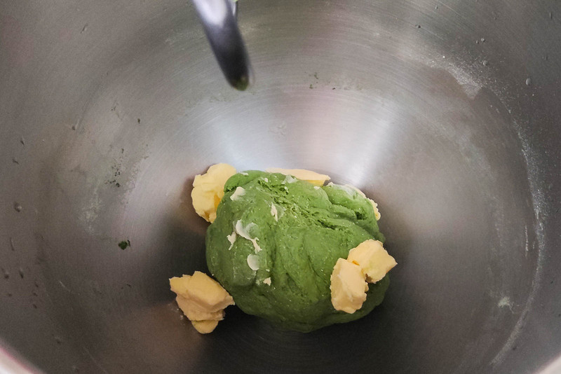 抹茶蜜红豆墨西哥酱蘑菇头面包