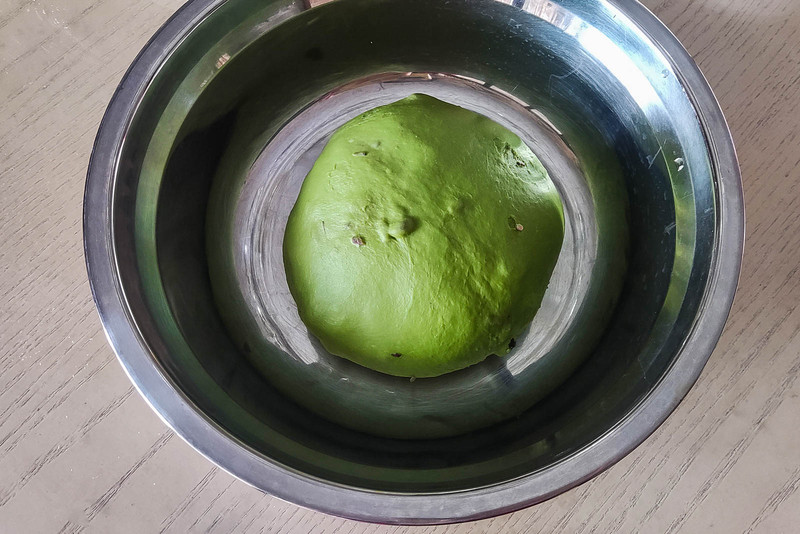 抹茶蜜红豆墨西哥酱蘑菇头面包
