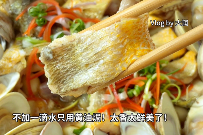 沙姜黄油焗贵妃大黄鱼