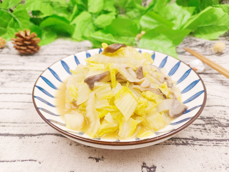 平菇炒白菜（鼓财）
