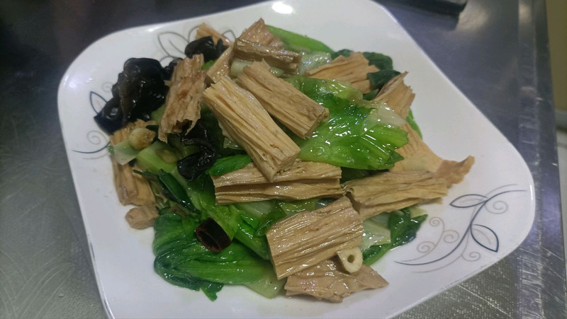 清炒腐竹