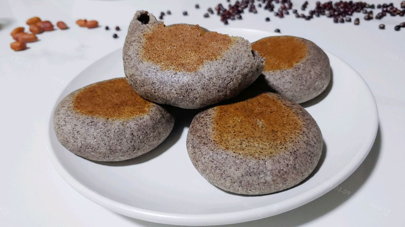 无油黑黑红豆饼