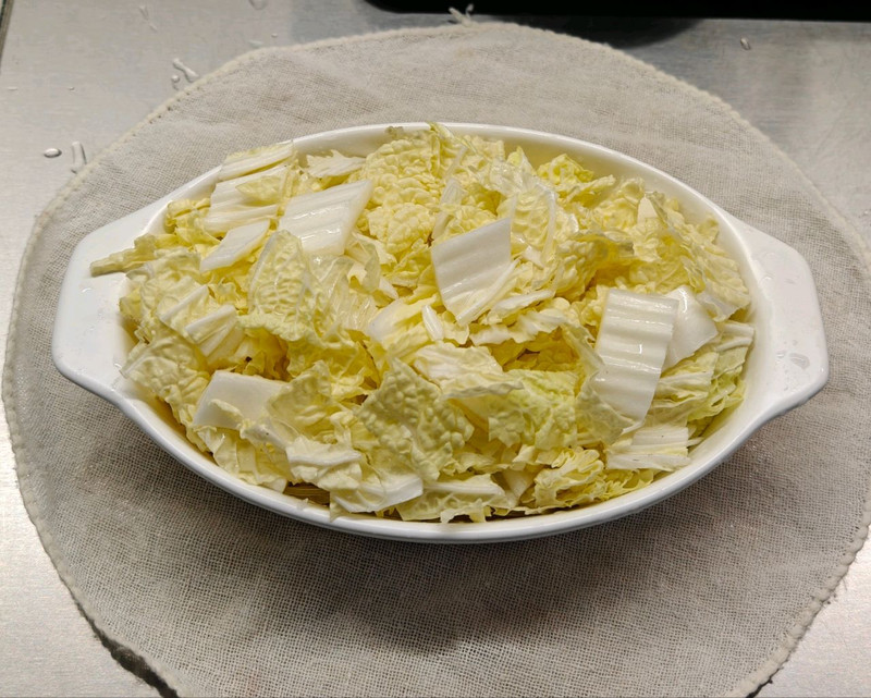 粉丝白菜蒸鳕鱼蟹柳