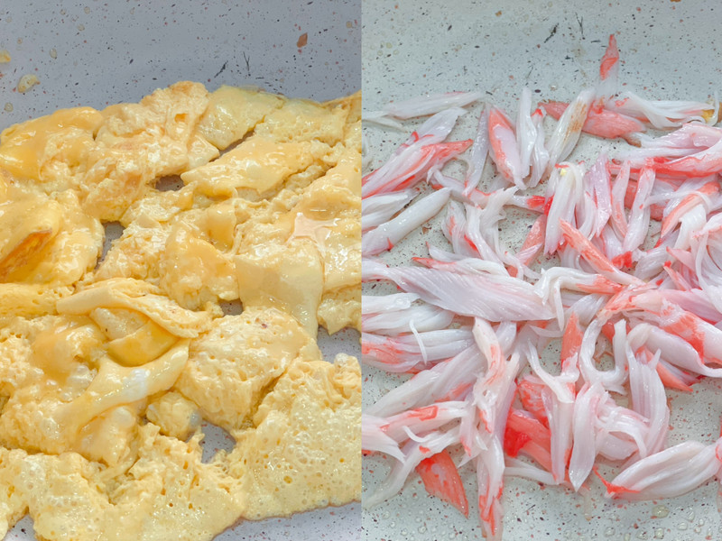 超级下饭菜～蟹柳炒鸡蛋