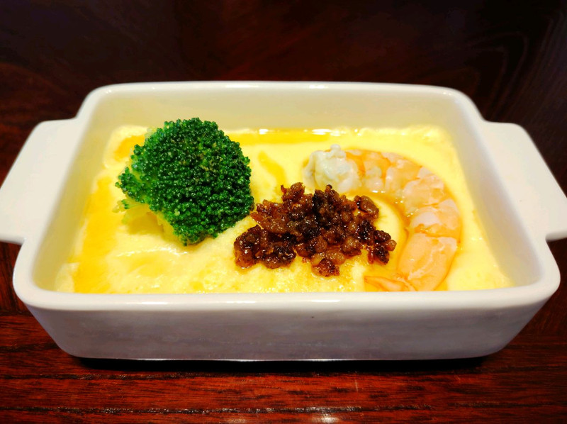 大虾蒸蛋