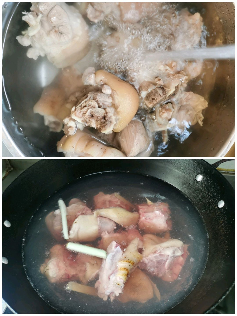 黄豆花生煲猪蹄