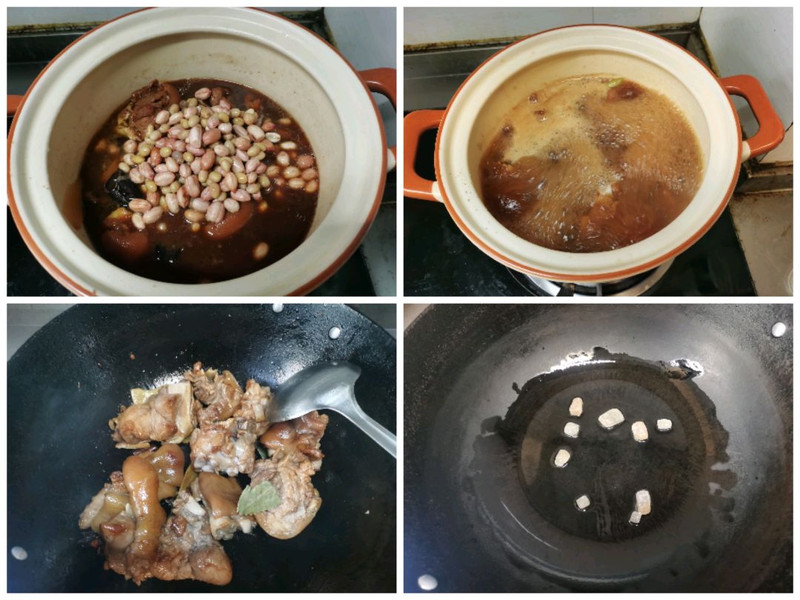 黄豆花生煲猪蹄