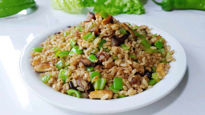 椒豆酱卤肉炒饭