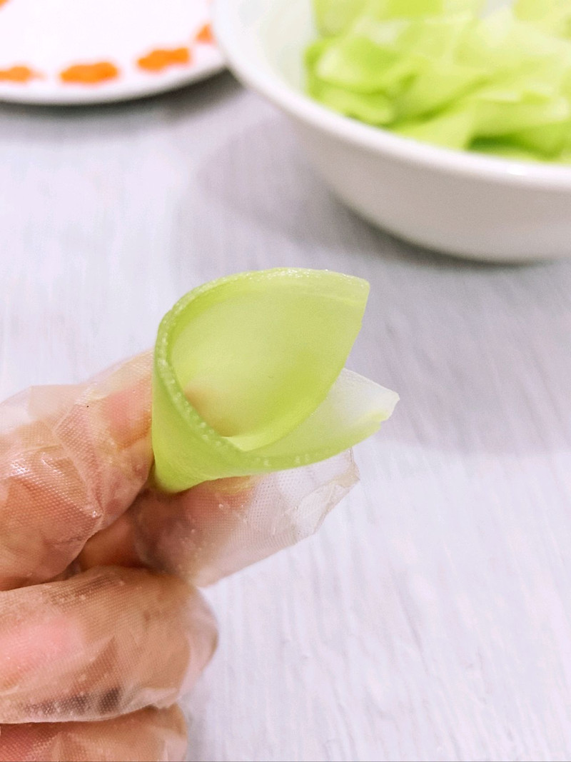 莴笋酿虾滑