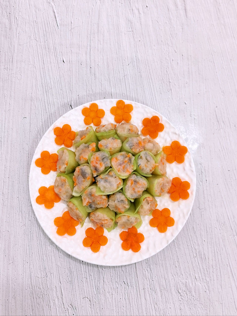 莴笋酿虾滑