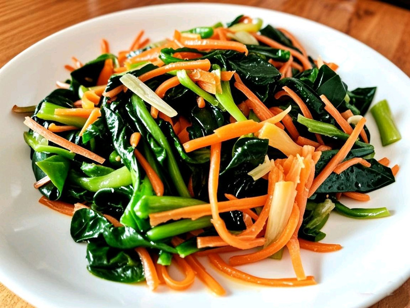 营养双拼！菠菜胡萝卜炒出春日好活力