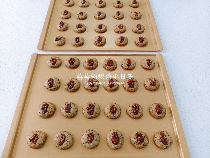 零失败教程｜健康养生的黑芝麻核桃酥饼
