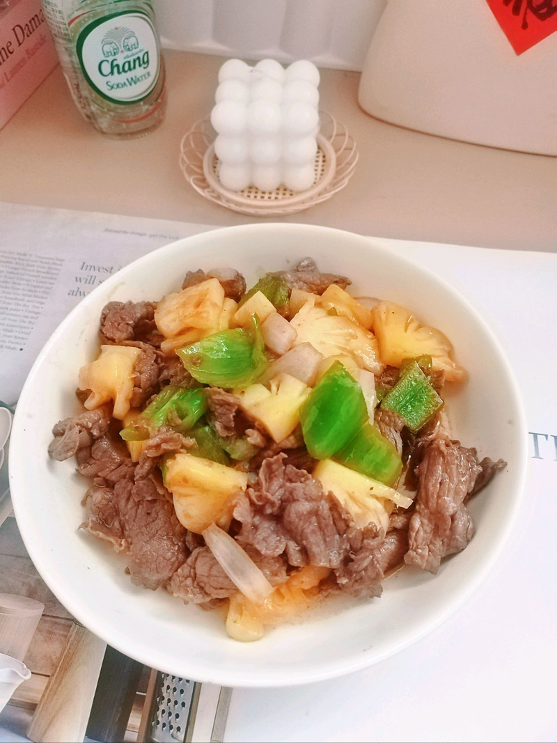 家常小炒～菠萝炒牛肉